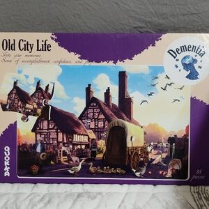 🔥 2/$25 Quokka "Old City Life" Dementia Puzzle, 35 Large Pieces